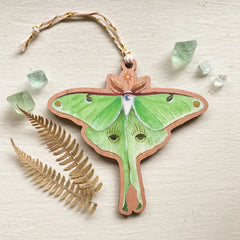 "Astral Luna Moth" Ornament by Polanshek of the Hills