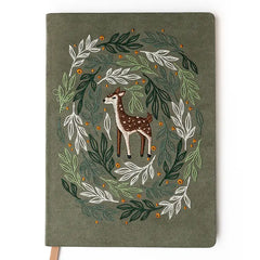 "Deer" Hardcover Embroidered Notebook by Denik