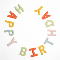 "Happy Birthday" Felt Garland by The Winding Road