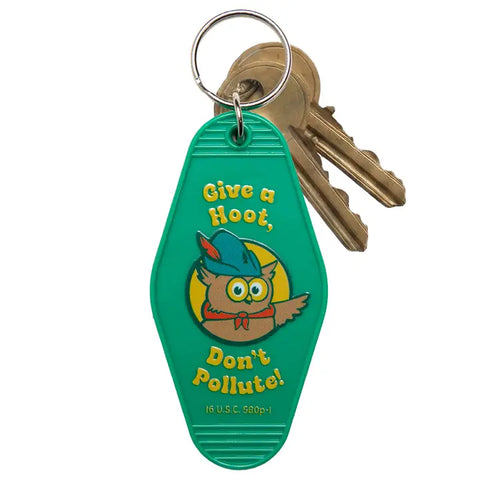 "Give A Hoot" Keychain by The Landmark Project