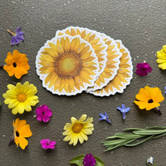 "S is for Sunflower" Sticker by Polanshek of the Hills
