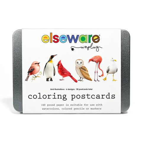Coloring Postcards by Elseware Unplug