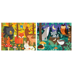"Woodland Two Sided On-the-Go Puzzle" by Petit Collage