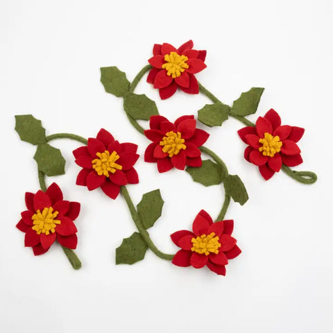 "Poinsettia" Garland by The Winding Road