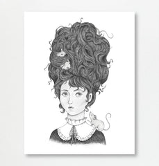 "Rat Girl" Print by Fox & Fables