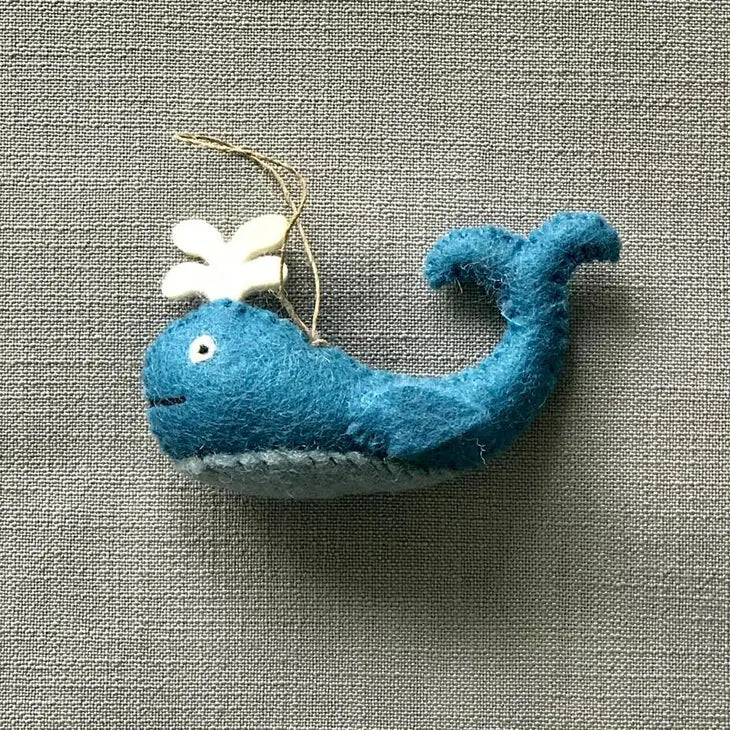Whale Felt Ornament