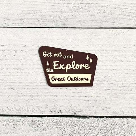 Get Out And Explore The Great Outdoors Sticker