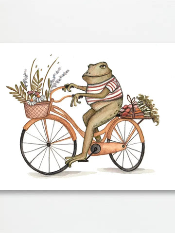 "Spring Frog" Print by Fox & Fables