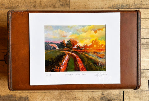 "Golden Homestead" Print by Kyle James Art