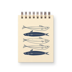 “Fishes” Mini Jotter Notebook by Ruff House Print Shop