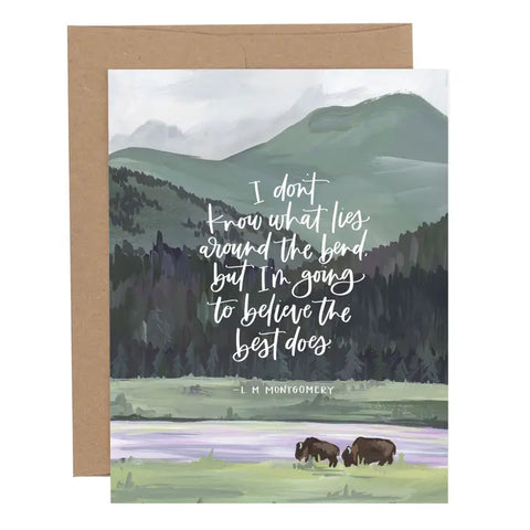 "I Don't Know What Lies Around the Bend" Card by 1Canoe2