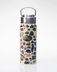 Gems + Minerals Print Vacuum Insulated Water Bottle