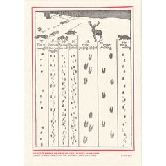 "Animal Tracks in Snow" Card by Saturn Press