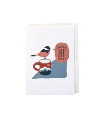 "Chickadee" Greeting Card by Schaefer Design Co.