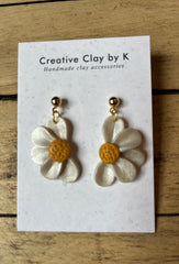 "Daisy" Dangling Earrings by Creative Clay by K
