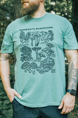 "Minnesota Mushroom" Adult T-Shirt by North & Shore