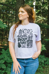 "Lincoln Park Craft District" Adult Women's Cropped T-Shirt by North & Shore