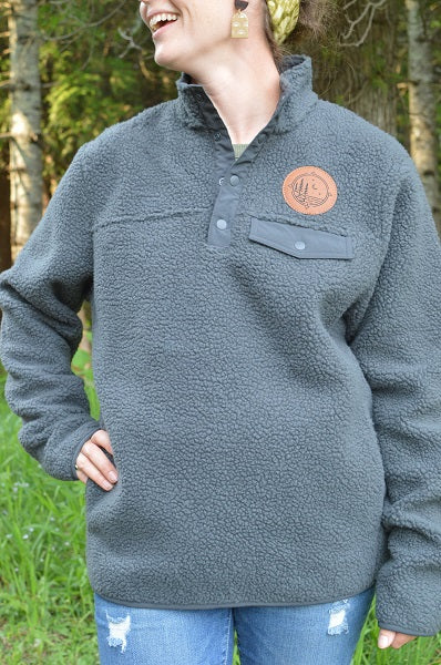 North & Shore Patch - Adult Fleece Sherpa Pullover