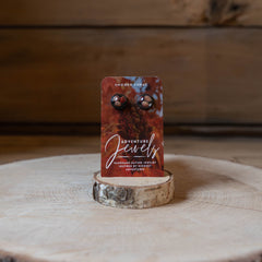 Smooth Sumac Resin Studs by Adventure Jewels