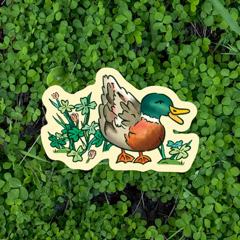 "Mr. Mallard" Sticker by Everyday Antonia Mae