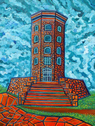 "Enger Tower" Enamel Pin by Duke Nguyen