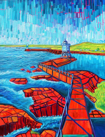 "Grand Marais Light" Enamel Pin by Duke Nguyen