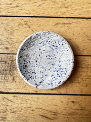"Blue Speckled Wood Grain" Trinket Dish by Alabaster North Ceramics