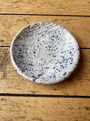 "Blue Speckled Wood Grain" Trinket Dish by Alabaster North Ceramics