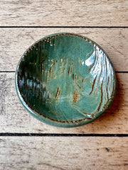 "Green Wood Grain" Trinket Dish by Alabaster North Ceramics