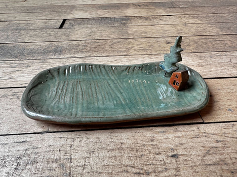 "House in a Field" Scene Tray by Alabaster North