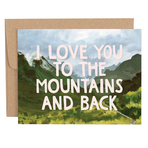 Mountains and Back Card By 1Canoe2