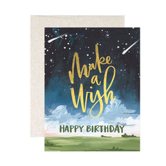 “Make a Wish” Birthday Night Sky Card by 1Canoe2