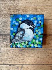 "Bright Green No. 1" Original Mini Painting by Aaron Kloss