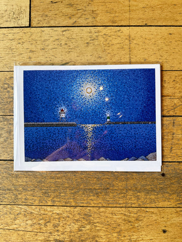 "Night Lights" Grand Marais Card by Aaron Kloss