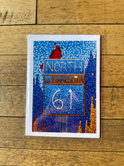 "Get Your Kicks on Scenic 61" Cardinal Card by Aaron Kloss