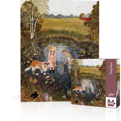 “Dog Days" - Mini 100 Piece Puzzle - Loré Pemberton