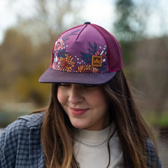 Floral Trucker Hat by The Montana Scene