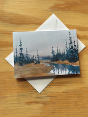 "Birth of Spring" Greeting Card by Katie Bromme Watercolor