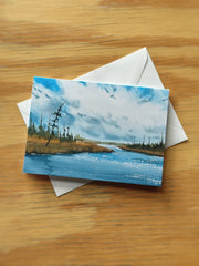 "Tailwind" Greeting Card by Katie Bromme Watercolor