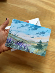 "Spirit of Summer" Greeting Card by Katie Bromme Watercolor