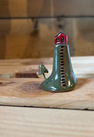 "House on a Hill" Ceramic trinket by Alabaster North