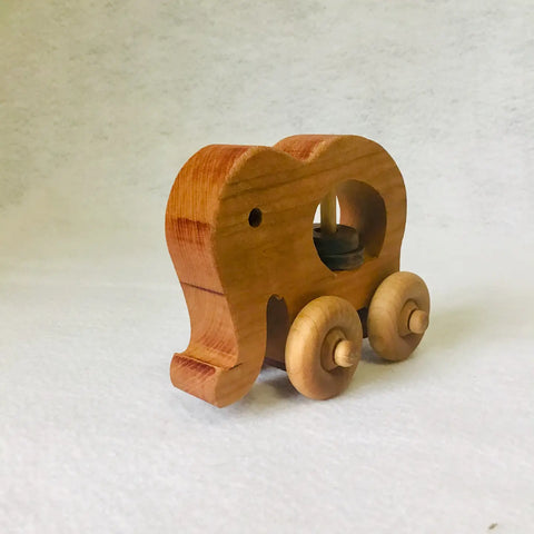 “Baby Animal Rattle” with  Wheels by Baldwin Toys