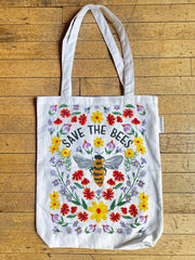 "Save The Bees" Tote Bag by 1Canoe2