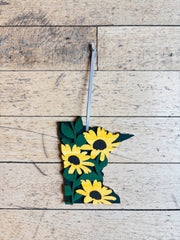 Minnesota Laser Cut Ornaments - 4” by Knit and Nailed