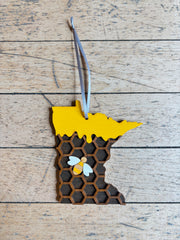 Minnesota Laser Cut Ornaments - 4” by Knit and Nailed