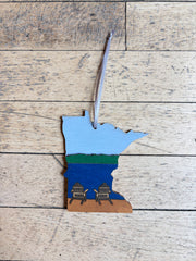 Minnesota Laser Cut Ornaments - 4” by Knit and Nailed