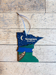 Minnesota Laser Cut Ornaments - 4” by Knit and Nailed