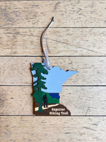 Minnesota Laser Cut Ornaments - 4” by Knit and Nailed