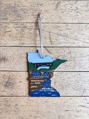 Minnesota Laser Cut Ornaments - 4” by Knit and Nailed