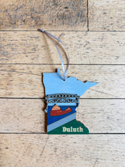Minnesota Laser Cut Ornaments - 4” by Knit and Nailed